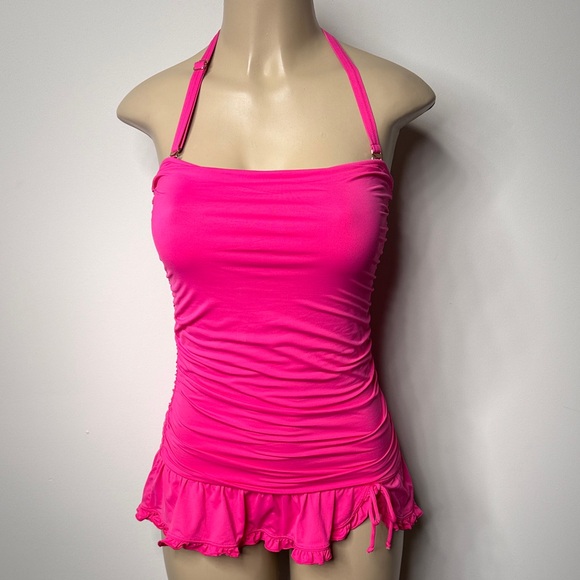 Coco Rave | Swim | Coco Rave Vibrant Pink Halter One Piece Swimsuit ...